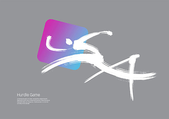 PSD 스포츠 일러스트 캘리그라피 붓터치 사람모양 사람없음 운동 허들 번짐 그라데이션 허들경기 국내일러스트 모양 건강 장애물 육상스포츠 파일형식 효과