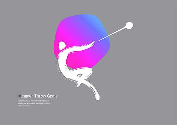 PSD 스포츠 일러스트 캘리그라피 붓터치 사람모양 사람없음 운동 던지기 번짐 그라데이션 해머던지기 국내일러스트 모양 모션 건강 육상스포츠 파일형식 효과