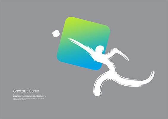 PSD 스포츠 일러스트 캘리그라피 붓터치 사람모양 사람없음 운동 사각형 번짐 그라데이션 투포환선수 포환던지기 국내일러스트 모양 도형 운동선수 건강 육상스포츠 파일형식 효과