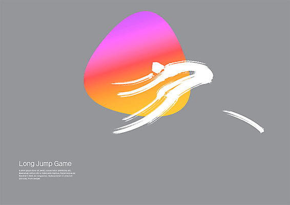 PSD 스포츠 일러스트 캘리그라피 붓터치 사람모양 사람없음 운동 번짐 그라데이션 멀리뛰기 국내일러스트 모양 건강 파일형식 효과