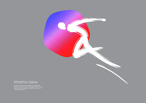 PSD 스포츠 일러스트 캘리그라피 붓터치 사람모양 사람없음 달리기 운동 육상스포츠 번짐 그라데이션 국내일러스트 모양 모션 건강 파일형식 효과