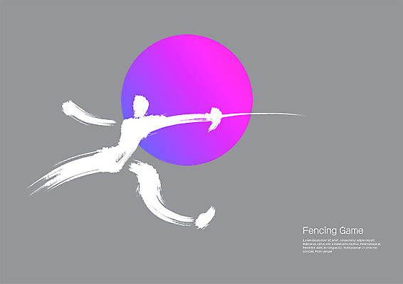 PSD 스포츠 일러스트 캘리그라피 붓터치 사람모양 사람없음 운동 번짐 펜싱 그라데이션 국내일러스트 모양 건강 파일형식 효과