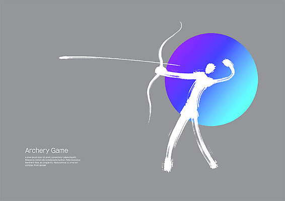 PSD 스포츠 일러스트 캘리그라피 붓터치 사람모양 사람없음 운동 번짐 양궁 그라데이션 국내일러스트 모양 건강 파일형식 효과