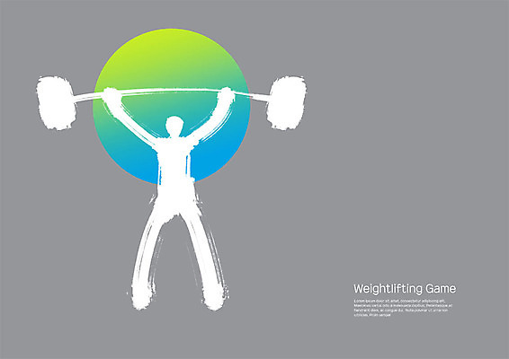 PSD 스포츠 일러스트 캘리그라피 붓터치 사람모양 사람없음 운동 원형 번짐 역도 그라데이션 국내일러스트 모양 도형 건강 파일형식 효과