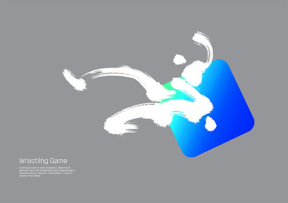 PSD 스포츠 일러스트 캘리그라피 붓터치 사람모양 사람없음 운동 사각형 번짐 레슬링 그라데이션 국내일러스트 모양 도형 건강 격투기 파일형식 효과