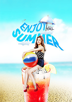 전신 PSD 구름 편집이미지 여자 수영복 바다 한명 미소 들기 사람 앉기 20대 성인 해변 여름 모래사장 얼음 주스 한국인 파라솔 비치볼 레몬 의료성형뷰티 성인여자한명만 이미지편집 자연요소 1 옷 계절 음료 과일 공 모션 바캉스용품 표정 동양인 청년 여자한명만 성인여자만 파일형식