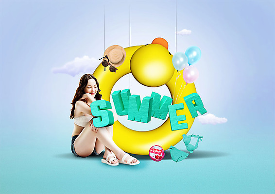 전신 PSD 구름 편집이미지 여자 수영복 한명 미소 사람 앉기 20대 성인 여름 비키니 선글라스 턱괴기 화장품 한국인 풍선 오리튜브 챙모자 성인여자한명만 이미지편집 자연요소 모자_잡화 1 옷 계절 안경 모션 표정 동양인 청년 뷰티 튜브 여자한명만 성인여자만 파일형식