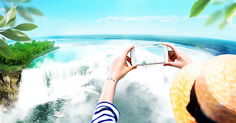 PSD 구름 편집이미지 여자 하늘 나뭇잎 한명 사람 상반신 20대 성인 뒷모습 여름 스마트폰 사진촬영 절벽 폭포 숲 챙모자 성인여자한명만 이미지편집 자연요소 모자_잡화 1 계절 뷰포인트 잎 자연 청년 핸드폰 스마트기기 촬영 여자한명만 성인여자만 파일형식