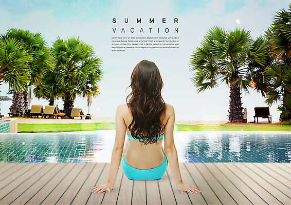 PSD 구름 편집이미지 여자 하늘 수영장 한명 사람 앉기 상반신 20대 성인 뒷모습 여름 여름휴가 바캉스 비키니 야자수 휴양지 선베드 의료성형뷰티 성인여자한명만 이미지편집 자연요소 나무 1 계절 수영복 뷰포인트 의자 모션 휴가 청년 장소 여자한명만 성인여자만 파일형식 여름_계절