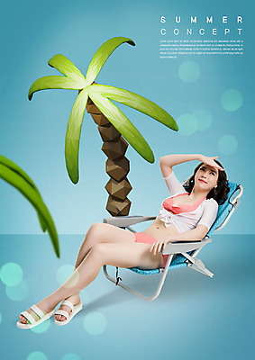 전신 PSD 편집이미지 응시 여자 수영복 한명 미소 사람 20대 성인 여름 야자수 눕기 손들기 한국인 선베드 눈부심 얼굴가리기 성인여자한명만 이미지편집 나무 1 시선 옷 계절 의자 모션 표정 동양인 청년 가림 여자한명만 성인여자만 파일형식