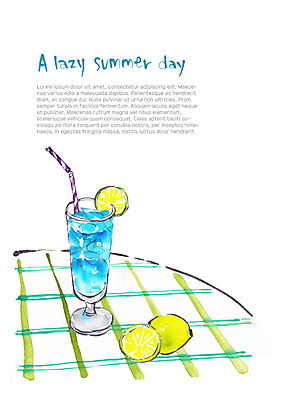 PSD 음료 일러스트 잔 빨대 사람없음 여름 얼음 식탁보 시원함 레몬 슬라이스 블루레몬에이드 국내일러스트 자연요소 식기 계절 과일 에이드 파일형식