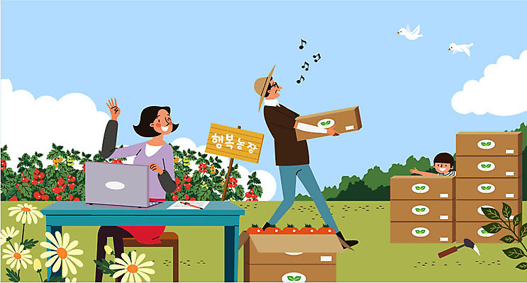 여자 남자 어린이 인터넷 토마토 일러스트 가족 모바일 사람 앉기 초원 성인 세명 노트북 농장 쌓기 시골 운반 배송 즐거움 귀농 주문 모바일쇼핑 전원생활 택배상자 온라인몰 국내일러스트 AI파일 감정 농업 채소 관계 모션 생활 전자제품 상자 택배 온라인쇼핑 파일형식 벡터