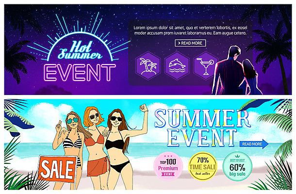 PSD 템플릿 배너 커플 배너템플릿 여자 남자 수영복 ZIP 파도 바다 웹템플릿 어깨동무 사람 이벤트 여러명 상반신 성인 해변 여름 선글라스 야자수 손들기 세일 기댐 주먹 현수막 칵테일 즐거움 돌고래 브이 여름밤 이벤트배너 아트툰 웹배너 네온아트 빅배너 나무 옷 계절 감정 안경 포즈 다수 포유류 관계 모션 주류 손짓 수중동물 야간 그림 네온 파일형식