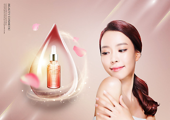 PSD 편집이미지 응시 여자 꽃잎 포즈 한명 미소 사람 상반신 20대 성인 빛 뷰티 물방울무늬 화장품 한국인 회오리 의료성형뷰티 성인여자한명만 이미지편집 1 시선 꽃 무늬 표정 동양인 청년 여자한명만 성인여자만 파일형식