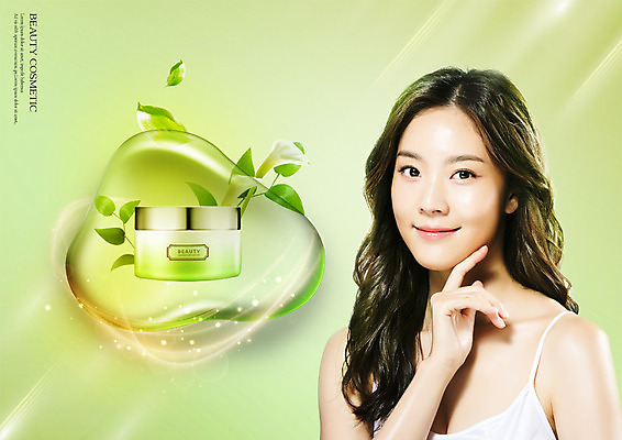 PSD 편집이미지 응시 여자 포즈 나뭇잎 한명 미소 사람 손짓 상반신 20대 성인 연두색 뷰티 화장품 한국인 회오리 백합 크림 의료성형뷰티 성인여자한명만 이미지편집 1 시선 꽃 잎 모션 표정 동양인 청년 초록색 여자한명만 성인여자만 파일형식