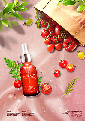 PSD 편집이미지 토마토 방울토마토 나뭇잎 사람없음 뷰티 종이봉투 물방울 직물 청포도 에센스 이미지편집 잎 채소 포도 봉투 화장품 파일형식