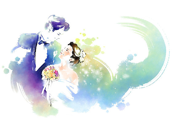 PSD 커플 여자 남자 행복 부케 웨딩드레스 결혼 일러스트 캘리그라피 나비넥타이 붓터치 사랑 사람 상반신 성인 두명 마주보기 번짐 예복 신랑신부 국내일러스트 드레스 옷 감정 신부_웨딩 꽃다발 신랑 관계 모션 넥타이 이벤트 파일형식 효과