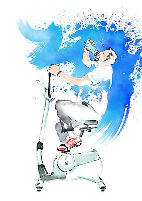 전신 PSD 남자 일러스트 캘리그라피 붓터치 손잡이 한명 사람 성인 운동 헬스 잡기 물병 번짐 사이클링 물마시기 국내일러스트 1 모션 건강 마시기 물통 육상스포츠 파일형식 효과