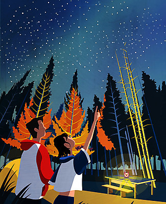 나무 남자 별 어린이 야경 일러스트 자연 밤하늘 텐트 사람 앉기 상반신 성인 두명 여름 캠핑 가리킴 랜턴 숲속 야외테이블 여름밤 얼굴없음 국내일러스트 AI파일 자연요소 식물 계절 모션 탁자 하늘 레저 조명 캠핑도구 손짓 야간 숲 생태계 파일형식 벡터 풍경_경치