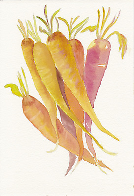 포토 JPG 해외이미지 잎 채소 오렌지 수채화 미술 사람없음 페인트 당근 거친 그림 정물화 해외202004 해외포토 식물 과일 문화예술 뿌리채소 파일형식 이미지허브