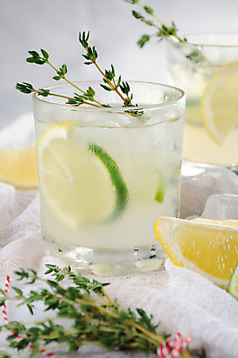 포토 JPG 해외이미지 잔 사람없음 칵테일 과실주 레몬 허브 라임 백리향 브랜디 해외202004 해외포토 식물 식기 과일 주류 파일형식 이미지허브