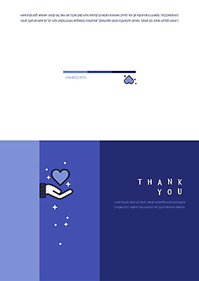 템플릿 선 카드템플릿 사람없음 파란색 하트 감사카드 감사 초대장 손모양 이미지템플릿 AI파일 카드프레임 모양 감정 컬러 카드_감사 프레임 파일형식 벡터 손_신체부위