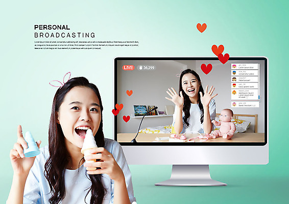 PSD 편집이미지 응시 여자 인형 아이스크림 선반 스마트라이프 한명 미소 사람 상반신 20대 성인 스마트기기 손들기 모니터 한국인 하트 침대 스마트 마이크 방송 라이브 방송장비 성인여자한명만 인터넷방송 크리에이터 이미지편집 모양 직업 1 라이프스타일 시선 음향기기 가구 컨셉 모션 디저트 표정 동양인 청년 전자제품 컴퓨터 장비 여자한명만 성인여자만 파일형식 1인미디어