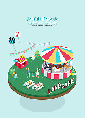 전신 나무 라이프스타일 여자 남자 어린이 일러스트 가족 사람 잔디 여러명 성인 손들기 손잡기 놀이공원 깃발 가족라이프 즐거움 풍선 회전목마 매표소 야외테이블 국내일러스트 AI파일 식물 감정 다수 관계 모션 탁자 생활 테마파크 놀이기구 파일형식 벡터