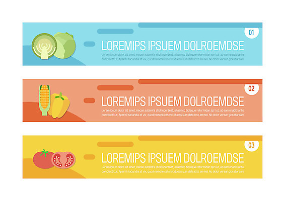 템플릿 배너템플릿 가로배너 토마토 파프리카 사각프레임 옥수수 사람없음 현수막 양배추 배너세트 AI파일 배너 채소 곡류 프레임 가로 세트 사각형 파일형식 벡터