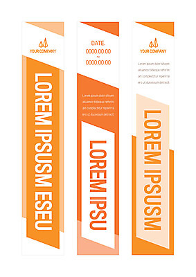 도형 템플릿 배너템플릿 세로배너 사각프레임 사람없음 주황색 현수막 삼각뿔 배너세트 AI파일 배너 컬러 프레임 세로 세트 사각형 파일형식 벡터