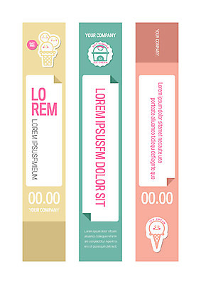 템플릿 배너템플릿 세로배너 사각프레임 표정 의인화 미소 사람없음 현수막 콘아이스크림 컵아이스크림 배너세트 AI파일 배너 아이스크림 프레임 세로 세트 사각형 파일형식 벡터