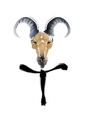 PSD 동물 한마리 일러스트 캘리그라피 붓터치 사람없음 한자 양 번짐 양양 국내일러스트 문자 1 포유류 파일형식 효과