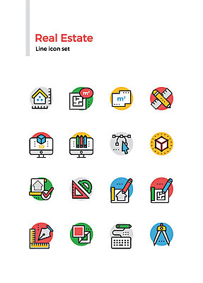 아이콘 건축 부동산 설계 주택 자 사람없음 세트 연필 모니터 설계도 그리기 라인아이콘 체크표시 정사각형 펜촉 삼각자 컴파스 2D아이콘 AI파일 도형 컨셉 모션 문구용품 학용품 건설업 건물 컴퓨터 필기구 펜 재산 확인 파일형식 벡터