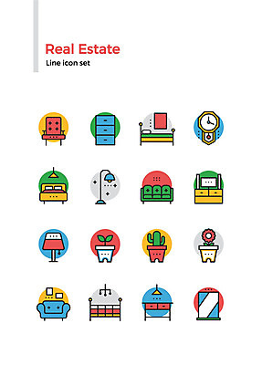 아이콘 건축 꽃 화분 의자 부동산 전등 선인장 사람없음 세트 소파 거울 침대 스탠드 라인아이콘 책상 벽시계 서랍장 장식장 2D아이콘 AI파일 식물 시계 가구 조명 재산 파일형식 벡터