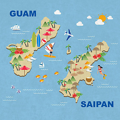 전신 여자 남자 수영복 여행 지도 요트 일러스트 비행기 사람 성인 두명 관광지 파라솔 서핑보드 스노클링 열대어 휴양지 선베드 태평양 사이판 괌 랜드마크 열대꽃 코코넛주스 국내일러스트 AI파일 옷 꽃 바다 배_교통 의자 항공교통 대중교통 어류 주스 장소 수상스포츠 보드_스포츠 오세아니아 코코넛 파일형식 벡터