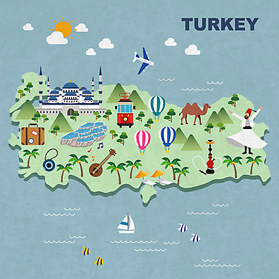 전신 남자 여행 지도 일러스트 비행기 한명 사람 성인 관광지 캐리어 열기구 터키문화 낙타 랜드마크 술탄아흐메드모스크 터키건축 터키전통의상 파묵칼레 튀르키예 국내일러스트 AI파일 1 동양문화 아시아 외국문화 포유류 항공교통 대중교통 여행가방 동양건축 전통의상 파일형식 벡터