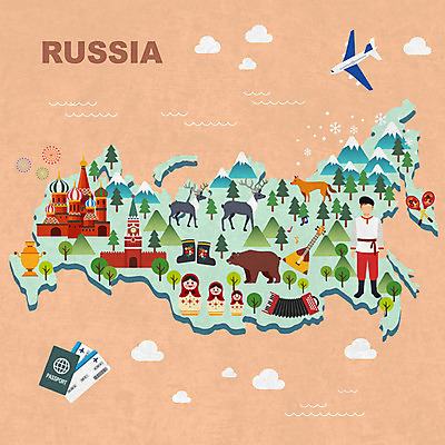 전신 남자 여행 지도 일러스트 곰 산 비행기 한명 사람 성인 관광지 항공권 러시아 여권 여우 아코디언 랜드마크 러시아민속춤 러시아음식 러시아의상 러시아인 마트료시카 성바실리성당 순록 크렘린궁전 눈덮임 국내일러스트 AI파일 서양인 동물 1 유럽 인형 컨셉 포유류 항공교통 대중교통 서양음식 성당 궁전 티켓 건반악기 전통의상 크렘린 파일형식 벡터