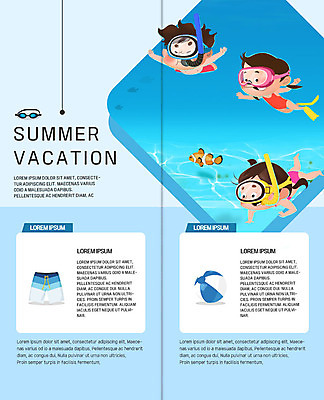 전신 PSD 템플릿 표지디자인 북디자인 출판디자인 여자 남자 수영복 내지 어린이 리플렛 2단접지 북커버 사람 팜플렛 세명 여름 여름휴가 바캉스 바닷속 수영 스노클링 비치볼 물안경 열대어 스노클링용품 이미지템플릿 옷 계절 스포츠용품 공 휴가 바캉스용품 어류 수중 수상스포츠 수영용품 파일형식 여름_계절
