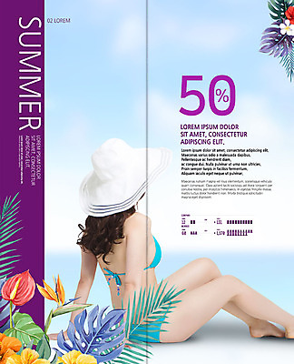 전신 PSD 템플릿 표지디자인 북디자인 출판디자인 여자 내지 리플렛 바다 2단접지 북커버 한명 사람 앉기 팜플렛 20대 성인 여름 비키니 세일 한국인 몬스테라 열대꽃 열대잎 챙모자 성인여자한명만 이미지템플릿 식물 모자_잡화 1 계절 수영복 꽃 잎 모션 동양인 청년 여자한명만 성인여자만 파일형식