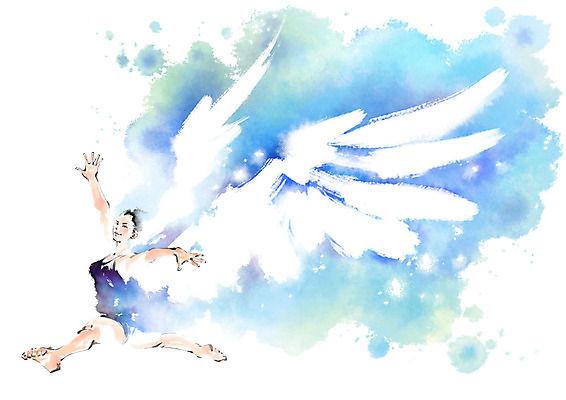 전신 PSD 여자 일러스트 캘리그라피 팔벌리기 붓터치 한명 사람 성인 점프 다리벌리기 체조선수 번짐 천사날개 체조복 성인여자한명만 국내일러스트 1 옷 날개 모션 천사 운동선수 체조 여자한명만 성인여자만 파일형식 효과