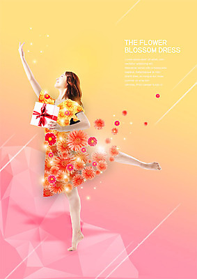 전신 PSD 편집이미지 응시 원피스 여자 꽃 포즈 꽃무늬 한명 서기 미소 들기 사람 20대 성인 선물상자 손들기 한국인 춤 다리들기 성인여자한명만 흩날리기 이미지편집 식물 1 시선 옷 무늬 모션 문화예술 표정 선물 동양인 청년 상자 여자한명만 성인여자만 파일형식