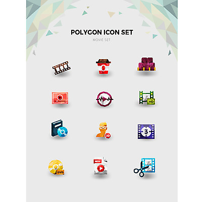 아이콘 가위 사람없음 세트 CD 볼륨 자르기 필름 영화 DVD 3D안경 3D영화 객석 테이크아웃컵 폴리곤 플레이 2D아이콘 AI파일 안경 모션 문화예술 문구용품 컵 파일형식 벡터