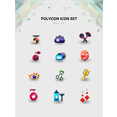 아이콘 사람없음 세트 뷰티 귀걸이 머리빗 크림 향수 면도기 아이섀도 마스크팩 면도크림 동전지갑 뷰러 메이크업브러쉬 세정제 콘택트렌즈 폴리곤 2D아이콘 AI파일 장신구 위생용품 화장품 화장용품 붓 미용용품 지갑 팩 파일형식 벡터