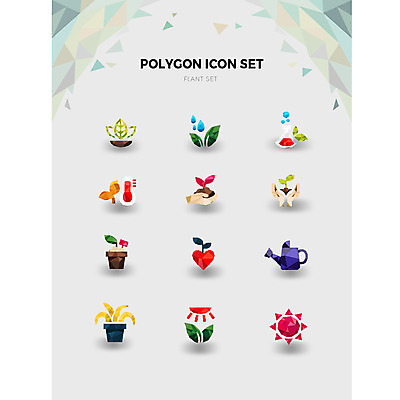 식물 아이콘 화분 사람없음 세트 태양 새싹 흙 물뿌리개 양손 하트 온도계 체온계 빗방울 물주기 담기 손모양 이상고온 폴리곤 2D아이콘 AI파일 자연요소 모양 손 모션 비_날씨 파일형식 벡터 손_신체부위