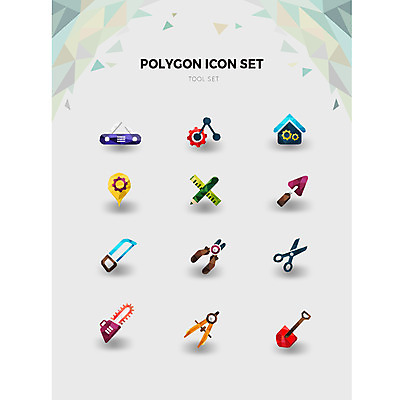 아이콘 가위 자 사람없음 세트 연필 공구 칼 삽 톱니바퀴 컴파스 톱 펜치 맥가이버칼 미장도구 연장세트 폴리곤 2D아이콘 AI파일 문구용품 학용품 필기구 도구 파일형식 벡터