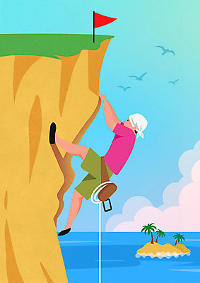 전신 PSD 남자 밧줄 바다 섬 여러마리 일러스트 갈매기 두건 한명 사람 성인 취미 야자수 절벽 깃발 오르기 암벽등반 클라이밍 성인남자한명만 국내일러스트 나무 1 줄 다수 모션 조류 등산 등반 남자한명만 성인남자만 파일형식