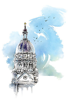 PSD 건축물 십자가 고건축 여러마리 일러스트 캘리그라피 해외건축 조류 붓터치 사람없음 관광지 성당 번짐 랜드마크 국내일러스트 동물 해외 건축 여행 다수 종교건축 파일형식 효과