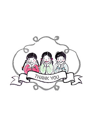 PSD 여자 남자 어린이 일러스트 가족 수채화 미소 사람 상반신 세명 턱괴기 감사 국내일러스트 감정 관계 모션 표정 파일형식