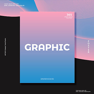 포스터 선 그래픽백그라운드 일러스트 타이포그라피 사람없음 그래픽 컬러풀 유행 그라데이션 기하학 국내일러스트 AI파일 문자 컬러 백그라운드 무늬 파일형식 벡터