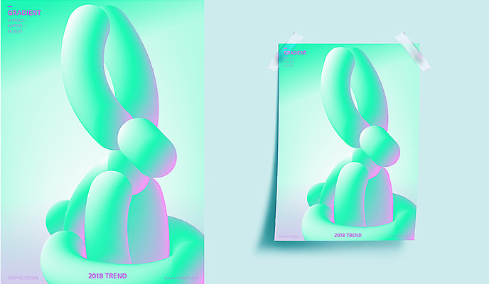 포스터 일러스트 사람없음 그래픽 초록색 유행 테이프 풍선 풍선아트 국내일러스트 AI파일 컬러 문구용품 그림 파일형식 벡터